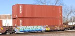 BNSF 237351B and two containers